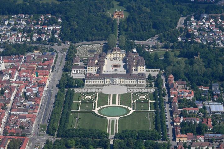 Aerial image of the Ludwigsburg Palace