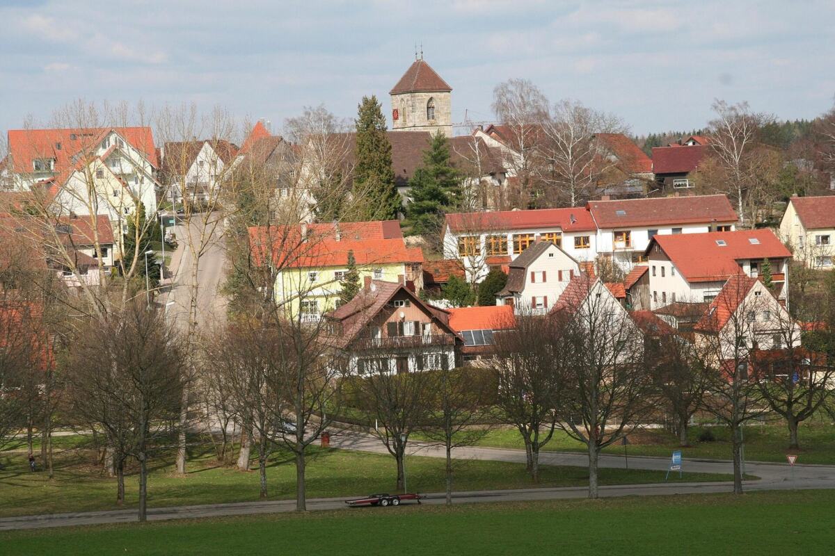 Landappbw 326634 1817 Ortsansicht vom Kloster aus gesehen Adelberg (Adelberg)