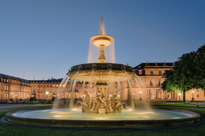 Schlossplatzspringbrunnen Schlossplatz Stuttgart 2015